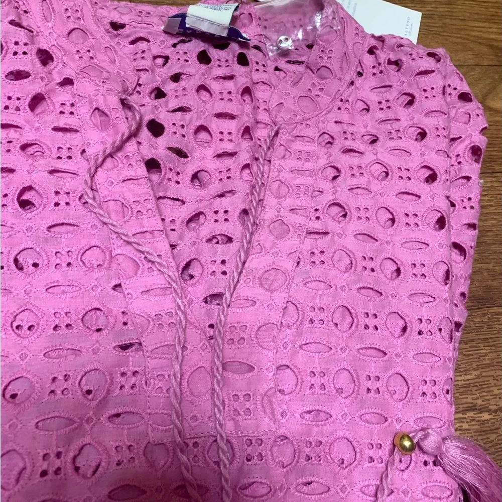 Women’s Calypso St Barth Rose Pink Top Size Large NWT